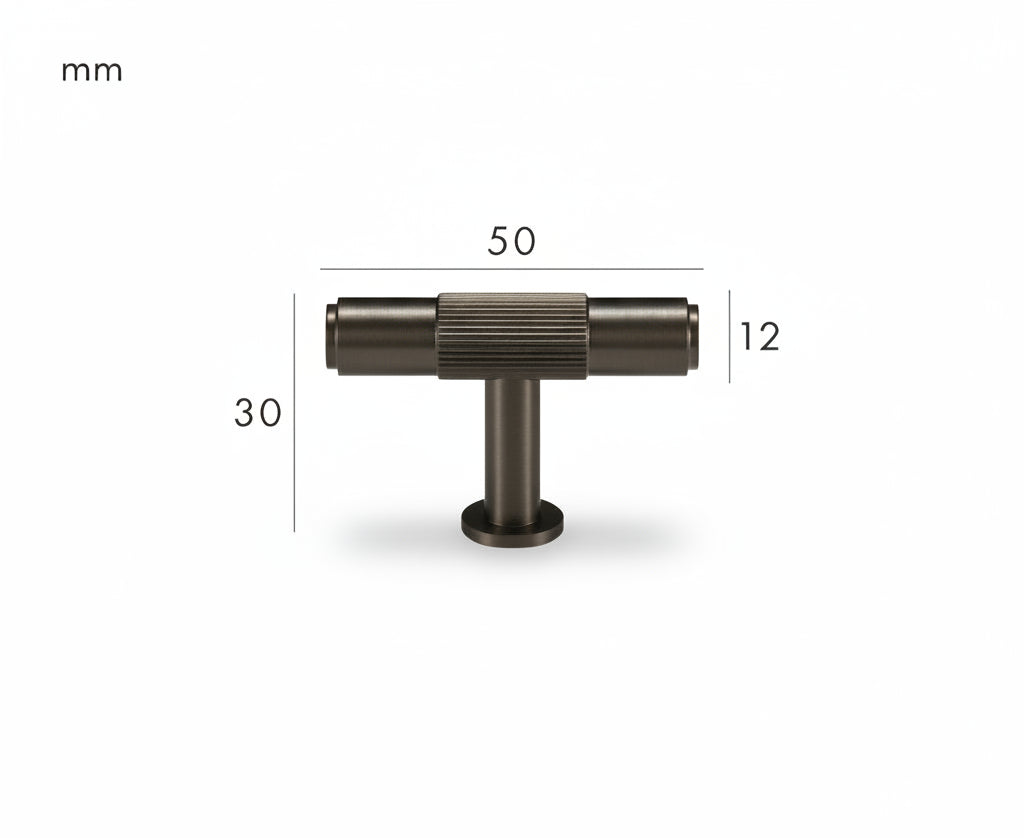 Solen Knob – Gunmetal