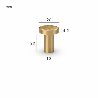 Forge Round Knob – Satin Brass