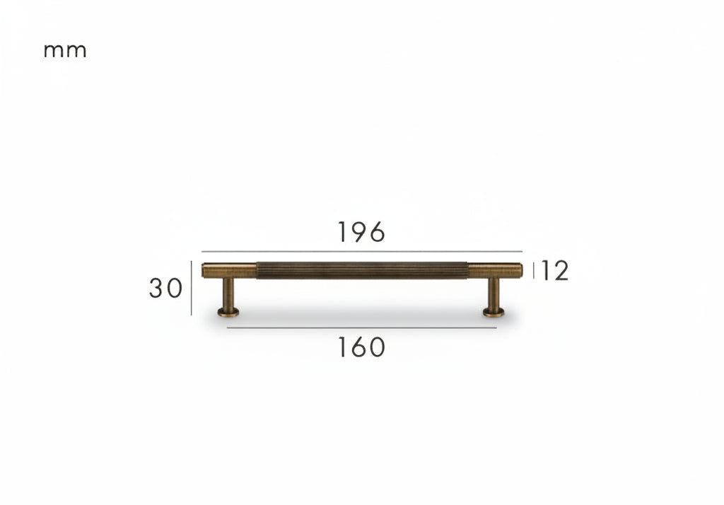 Solen Pull – Aged Brass