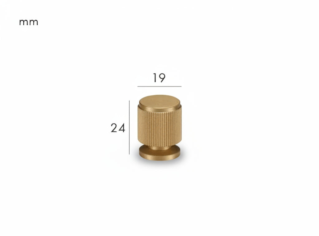 Solen Knob – Satin Brass