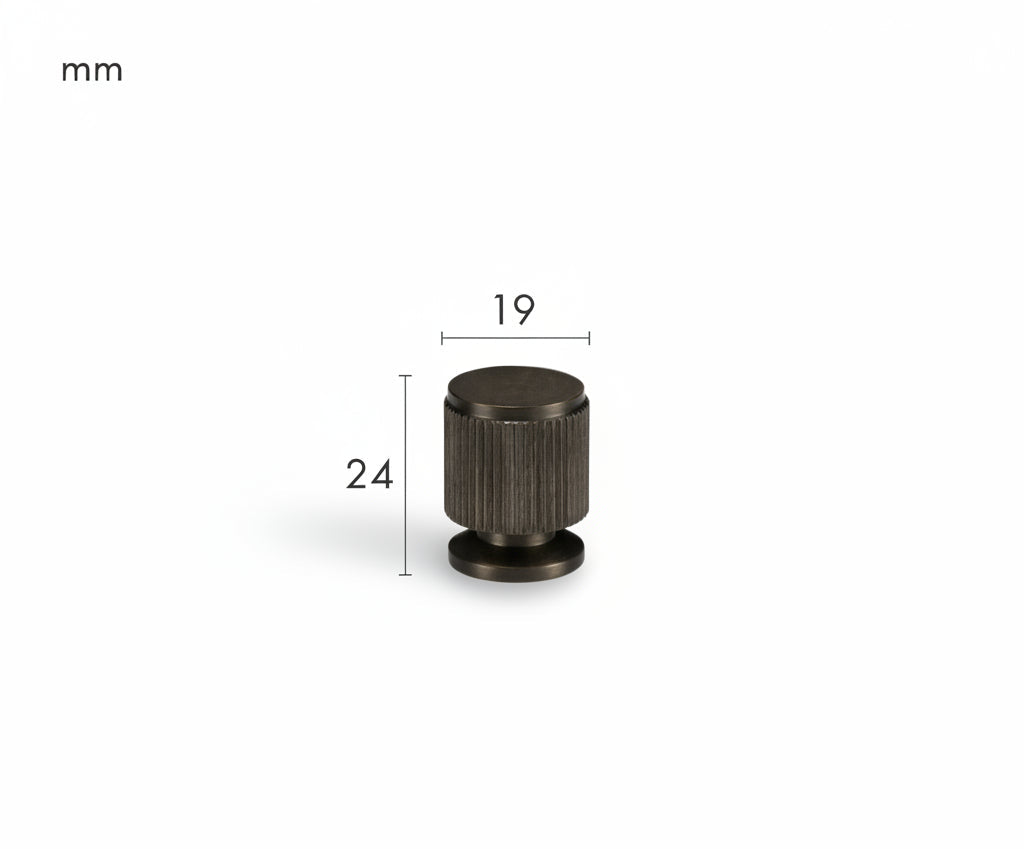 Solen Knob – Gunmetal