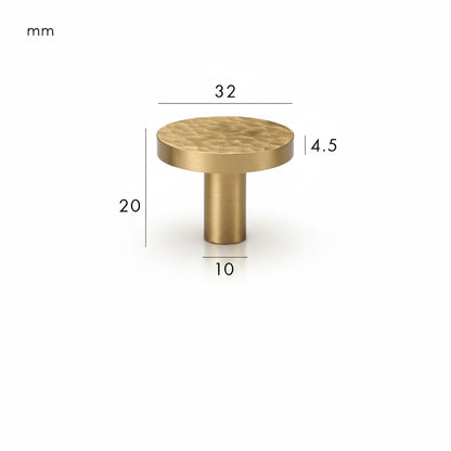 Forge Round Knob – Satin Brass
