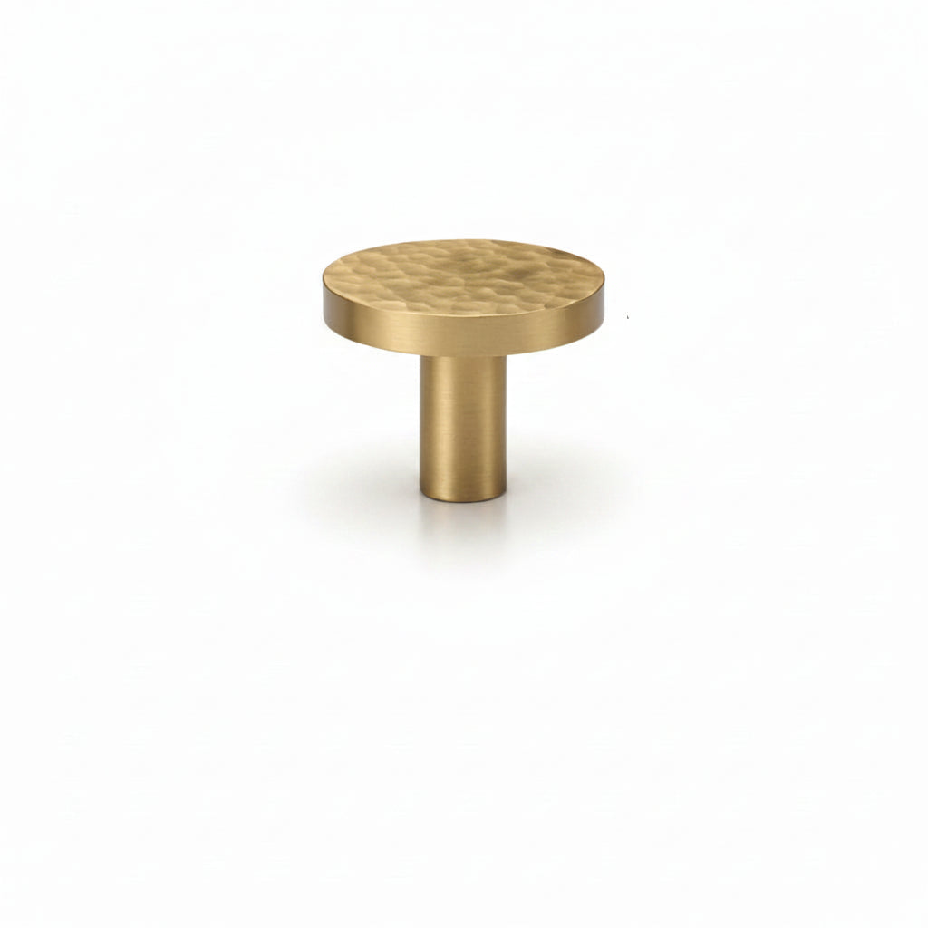 Forge Round Knob – Satin Brass
