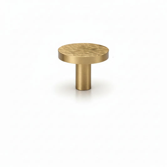 Forge Round Knob – Satin Brass