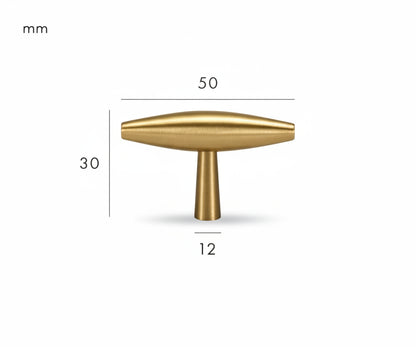 Holm T-Bar – Brushed Brass