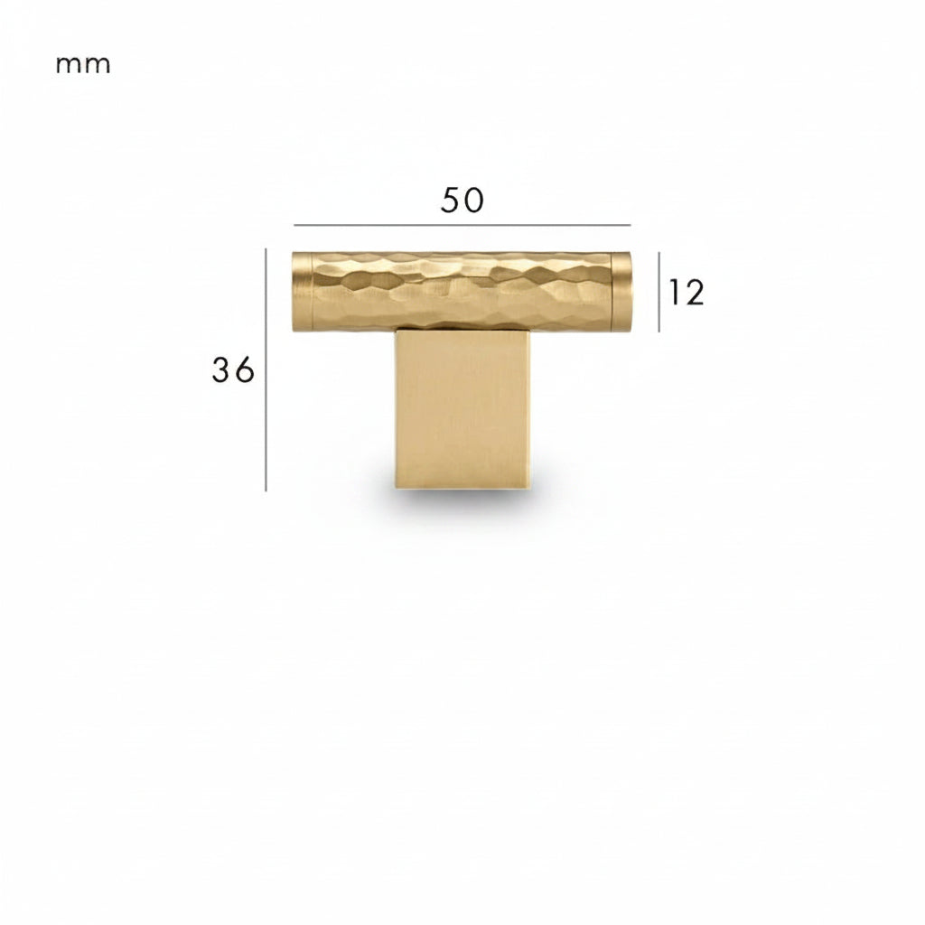 Forge T-Bar – Satin Brass