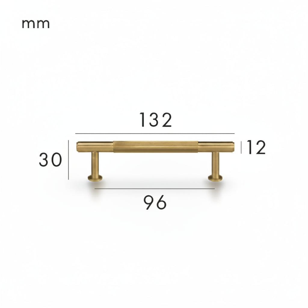 Solen Pull – Satin Brass