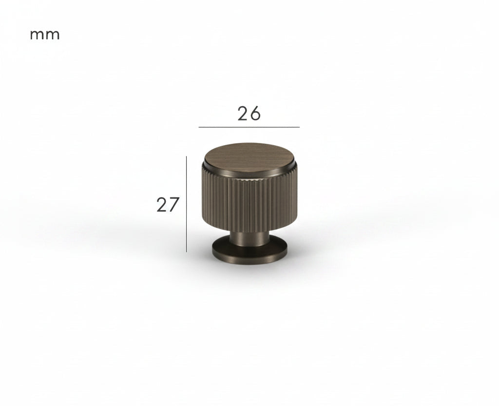 Solen Knob – Gunmetal