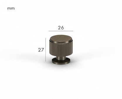 Solen Knob – Gunmetal