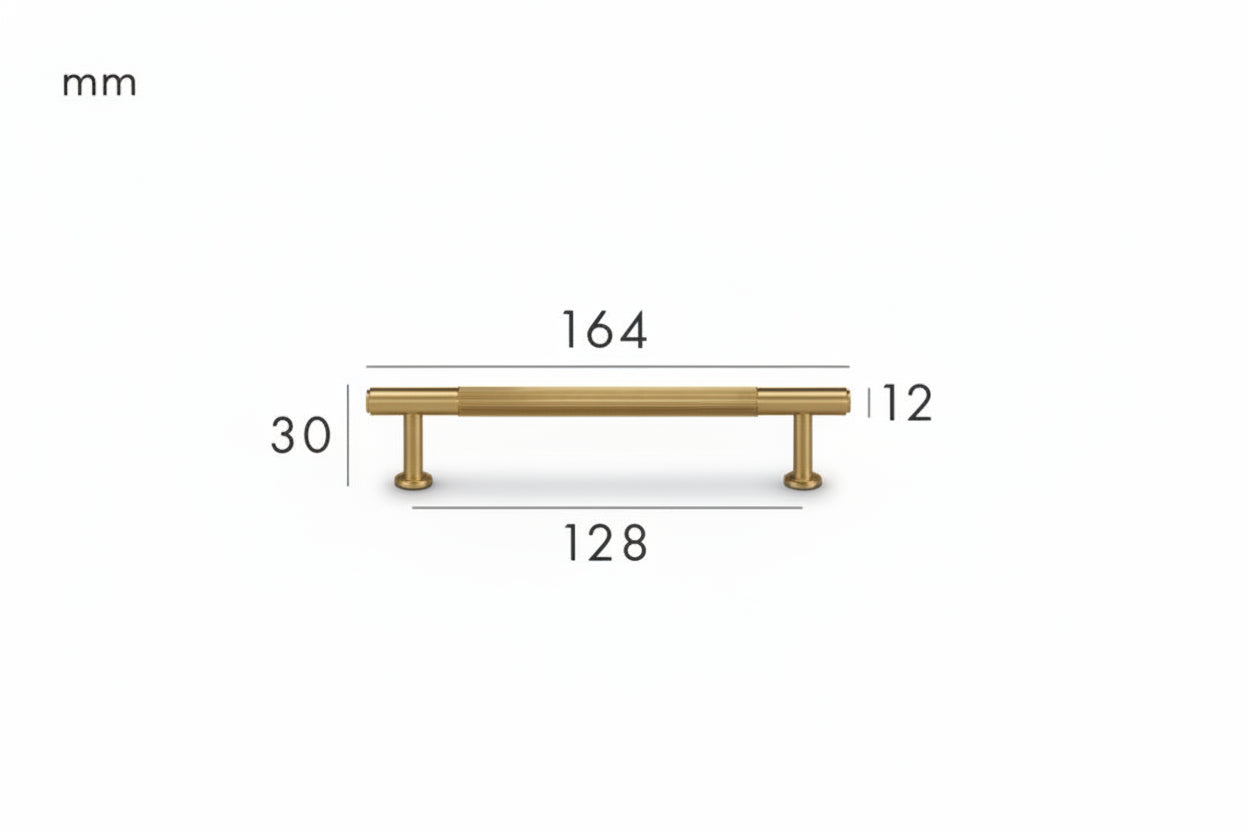 Solen Pull – Satin Brass