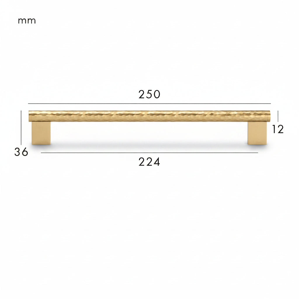 Forge Pull – Satin Brass