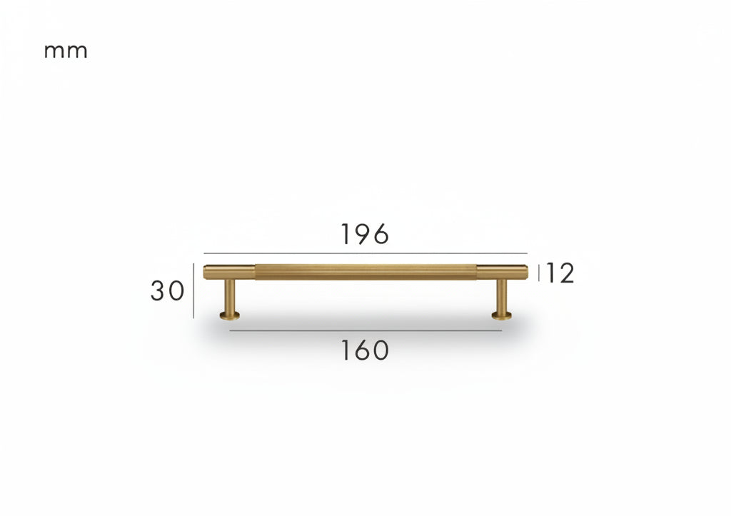 Solen Pull – Satin Brass