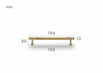 Solen Pull – Satin Brass