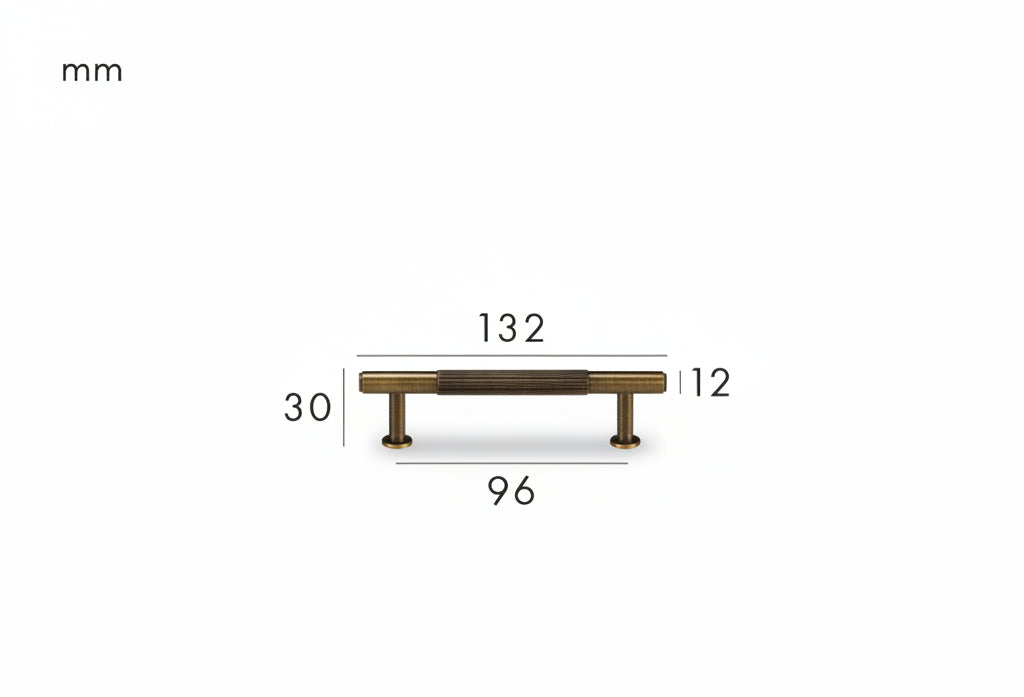 Solen Pull – Aged Brass