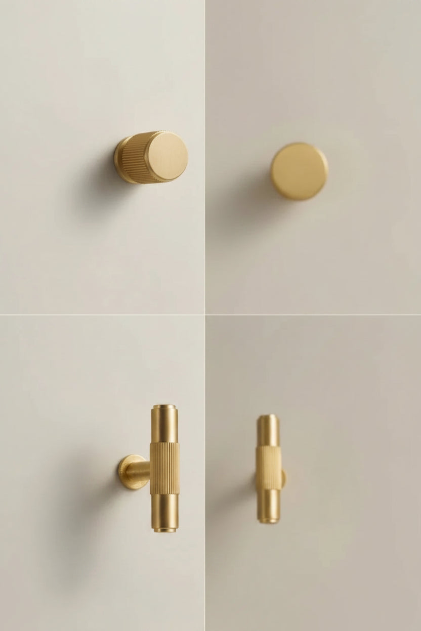Solen Knob – Satin Brass