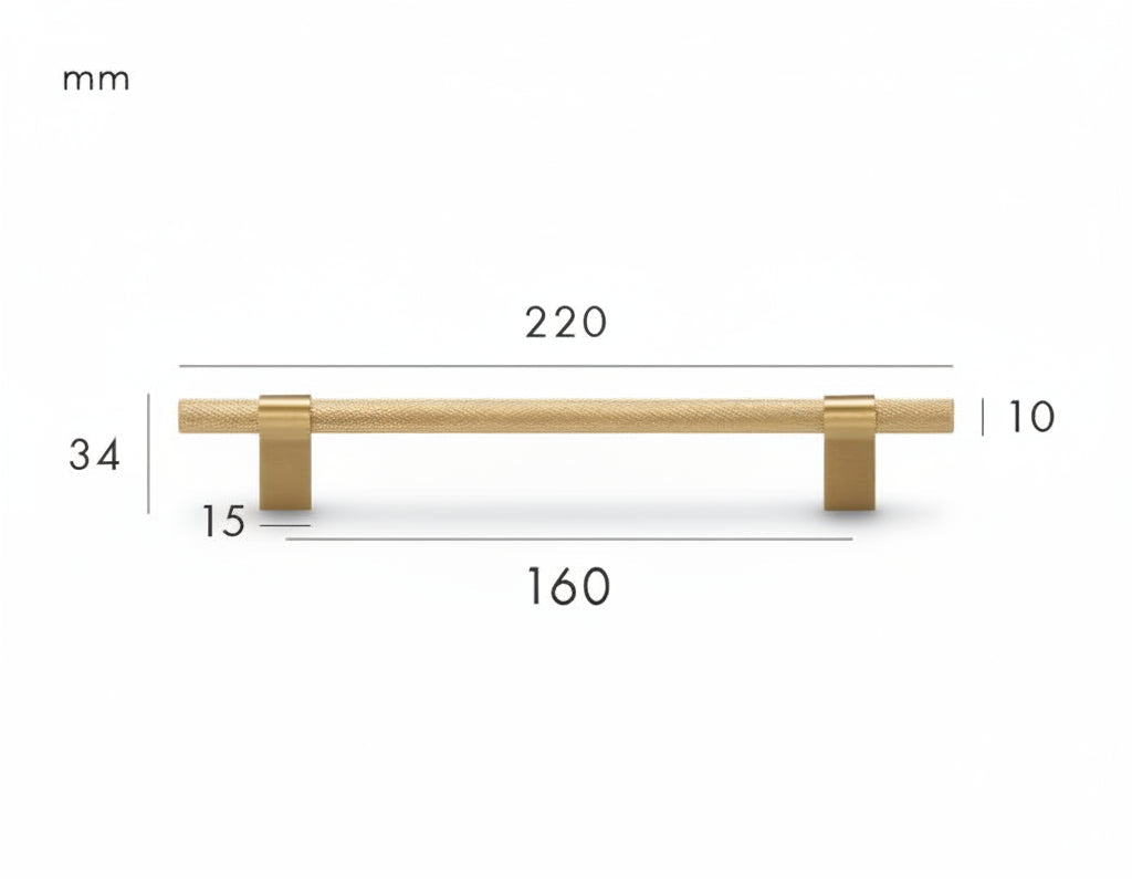Magno Pull – Brushed Brass