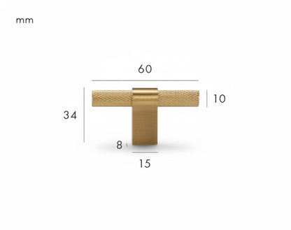 Magno T-Bar – Brushed Brass