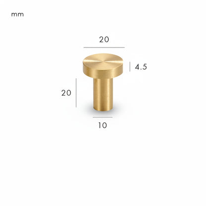Maren Knob – Brushed Brass