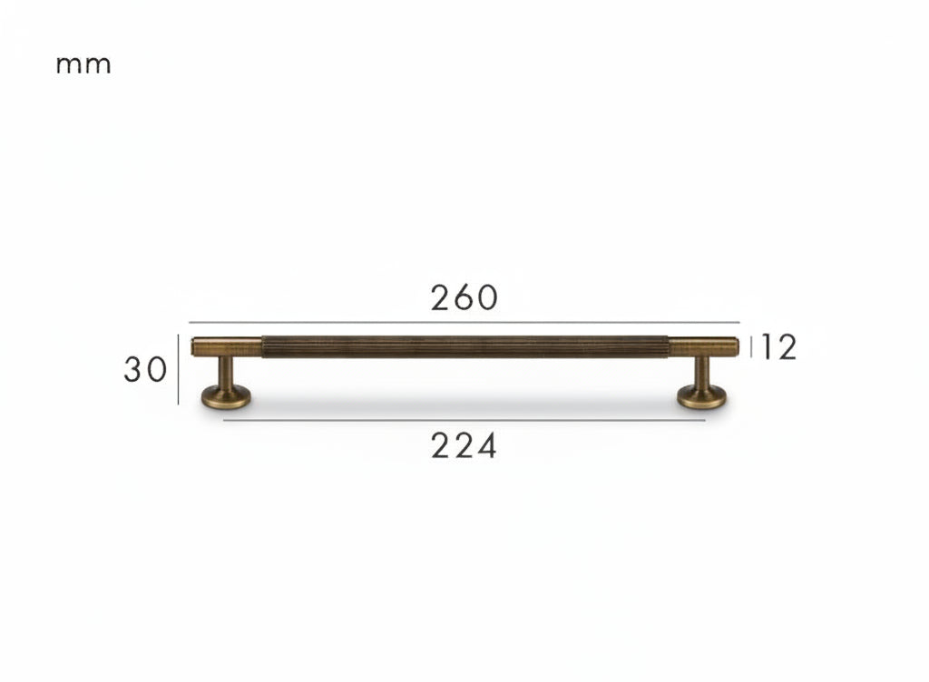 Solen Pull – Aged Brass