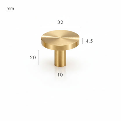 Maren Knob – Brushed Brass