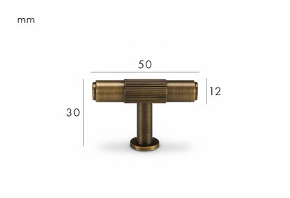 Solen Knob – Aged Brass
