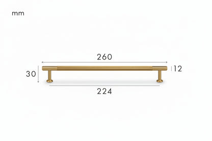Solen Pull – Satin Brass