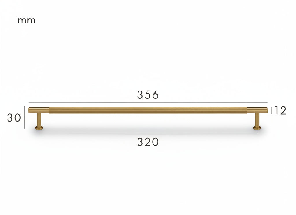 Solen Pull – Satin Brass