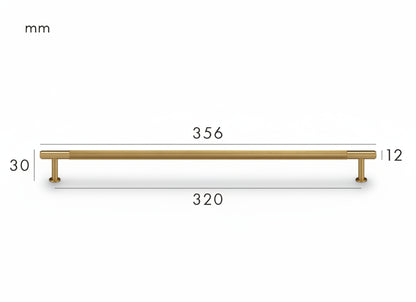 Solen Pull – Satin Brass