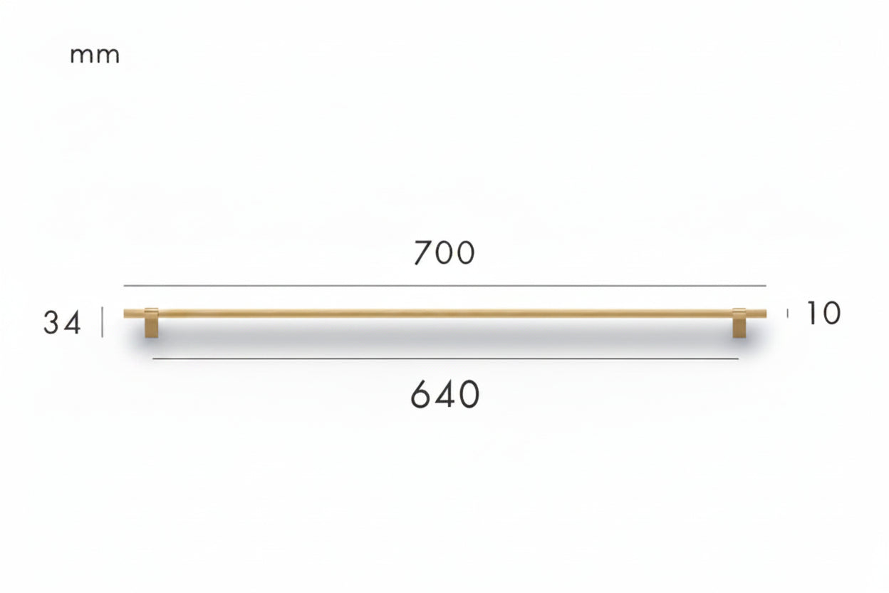 Magno Pull – Brushed Brass