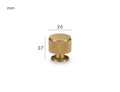 Solen Knob – Satin Brass