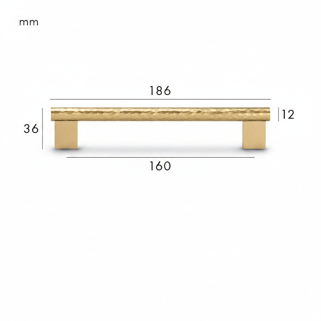 Forge Pull – Satin Brass
